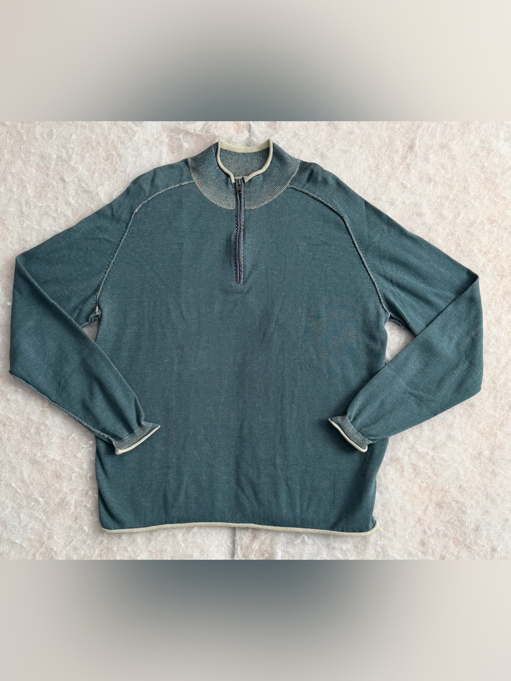32 bar blues Traditional Fit Quarter Zip Cotton Pullover (SKU249)